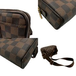 Louis Vuitton Damier Bum Bag Brooklyn Canvas Brown Men's N41101 z2338