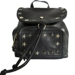 JIMMY CHOO Star Studs Leather Metal Backpack Black Women's s0179a