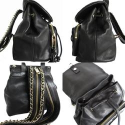 JIMMY CHOO Star Studs Leather Metal Backpack Black Women's s0179a