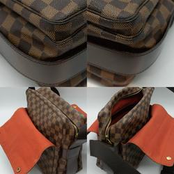 LOUIS VUITTON Shoulder Bag Damier Naviglio Canvas Brown Gold Men's M45255 PD421