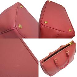 PRADA handbag leather pink gold ladies w0747a