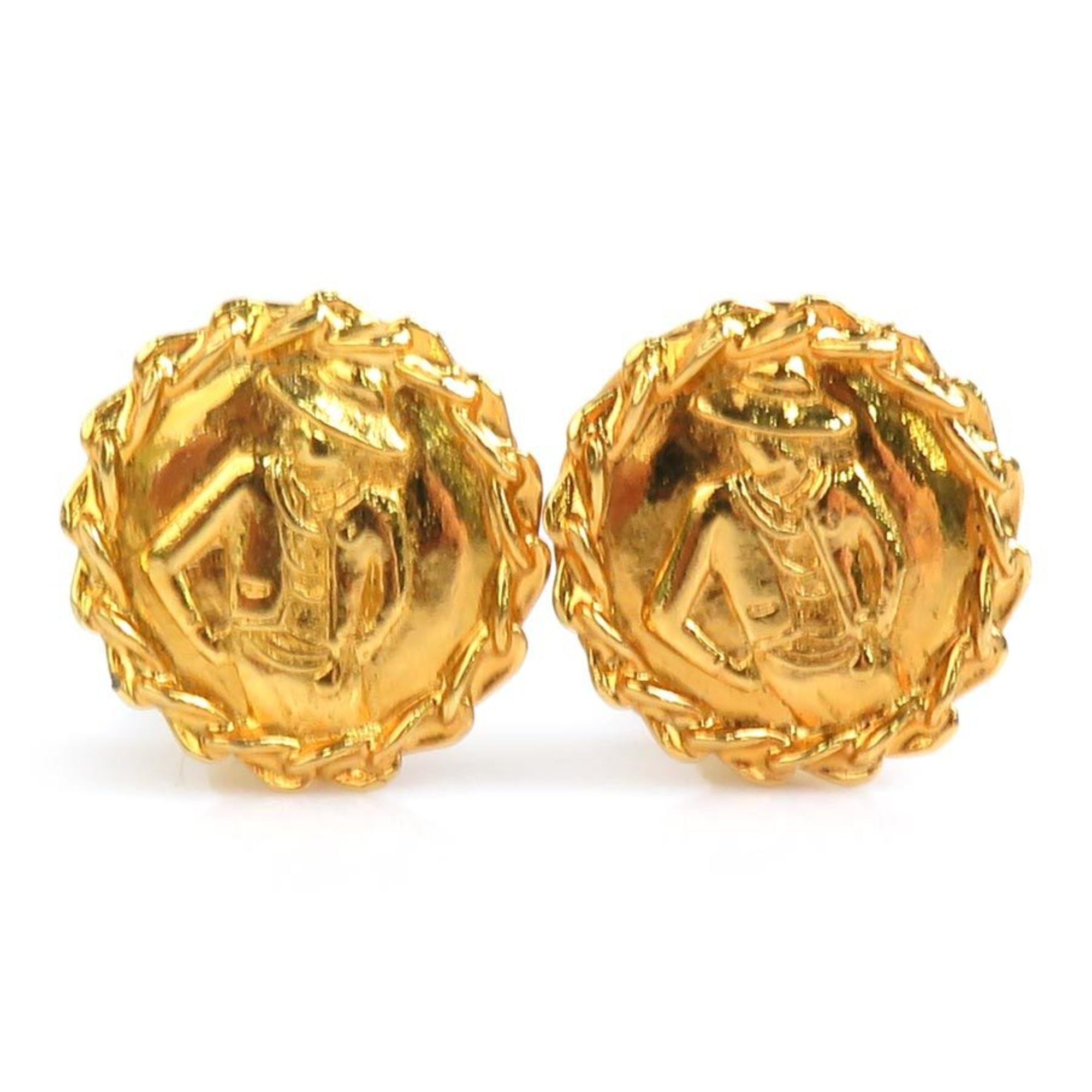 CHANEL Earrings Mademoiselle Metal Gold Women's e59168g