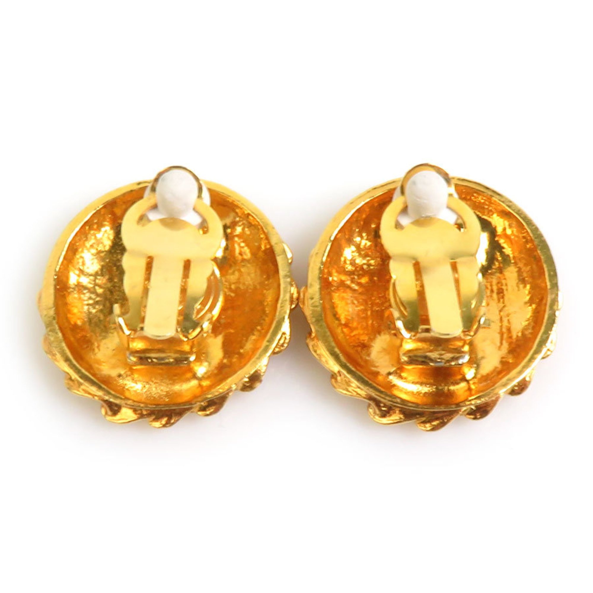 CHANEL Earrings Mademoiselle Metal Gold Women's e59168g