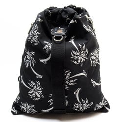 Dolce & Gabbana DOLCE&GABBANA Backpack Palm Trees Nylon Black White Silver Men's Women's w0742j