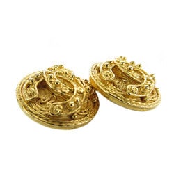 CHANEL Coco Mark Metal Gold Earrings for Women s0024a