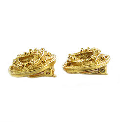 CHANEL Coco Mark Metal Gold Earrings for Women s0024a