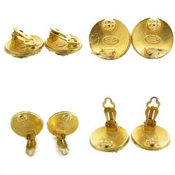 CHANEL Coco Mark Metal Gold Earrings for Women s0024a