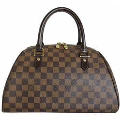 Louis Vuitton LOUIS VUITTON Handbag Damier Rivera MM Canvas Brown Gold Women's N41434 s0230a