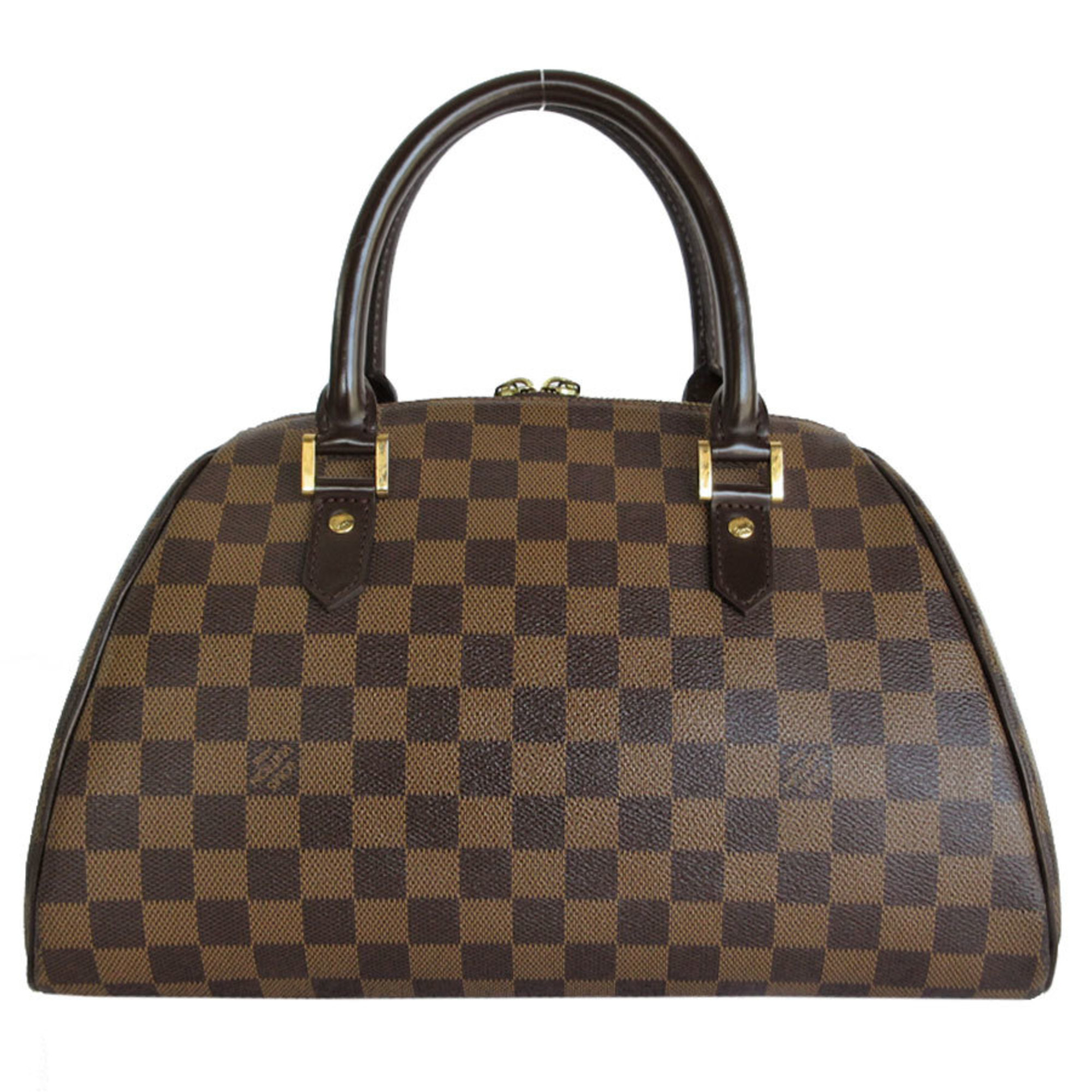 Louis Vuitton LOUIS VUITTON Handbag Damier Rivera MM Canvas Brown Gold Women's N41434 s0230a