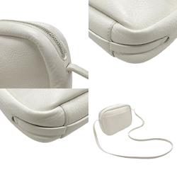 BALENCIAGA Shoulder Bag Leather White Women's z2388