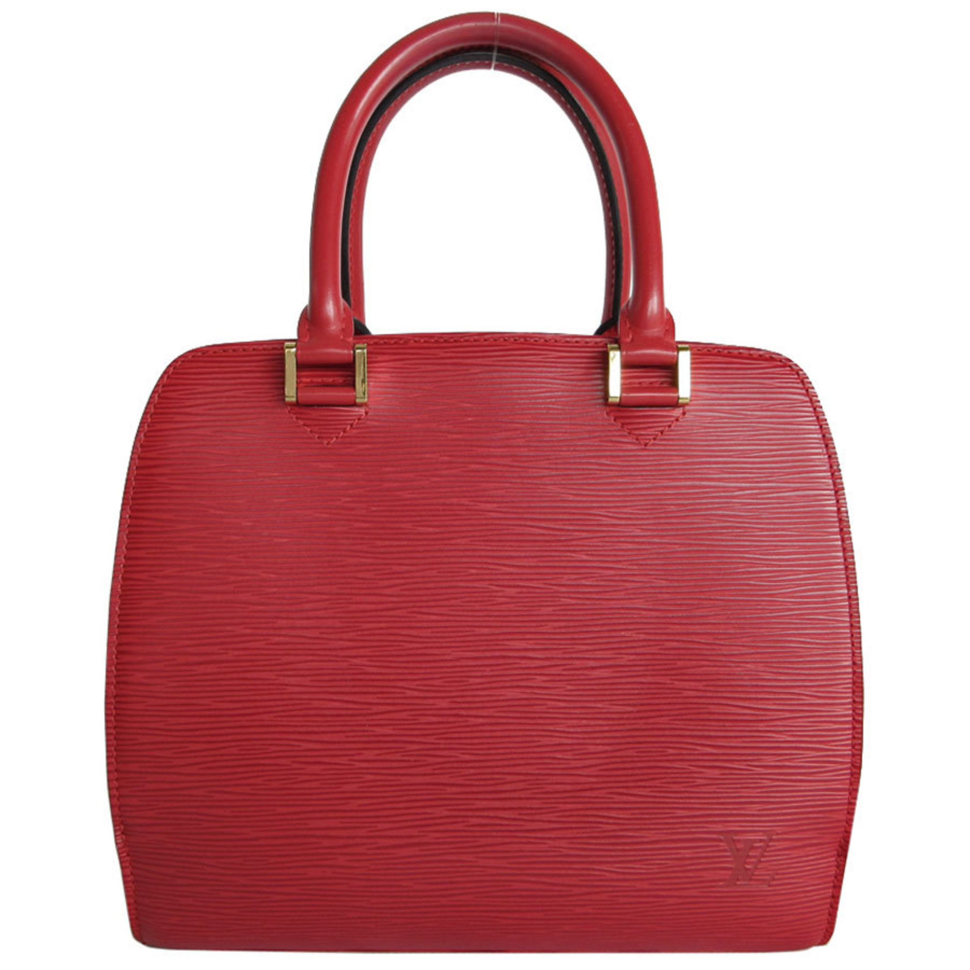 Louis Vuitton Epi Pont Neuf Handbag, Red and Gold, Women's, M52057, s0139f