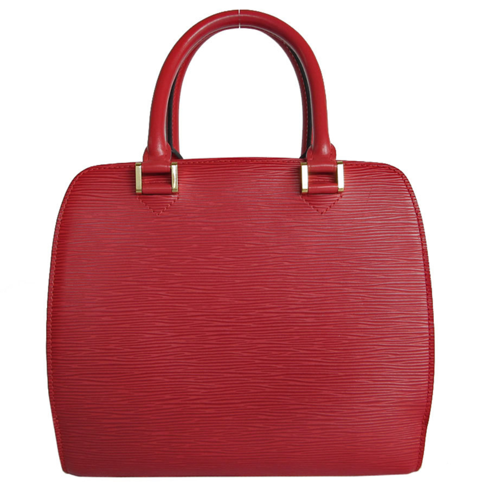 Louis Vuitton Epi Pont Neuf Handbag, Red and Gold, Women's, M52057, s0139f