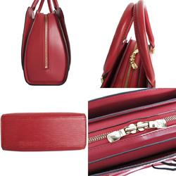 Louis Vuitton Epi Pont Neuf Handbag, Red and Gold, Women's, M52057, s0139f