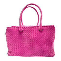 BOTTEGA VENETA Handbag Intrecciato Leather Pink Women's z2389