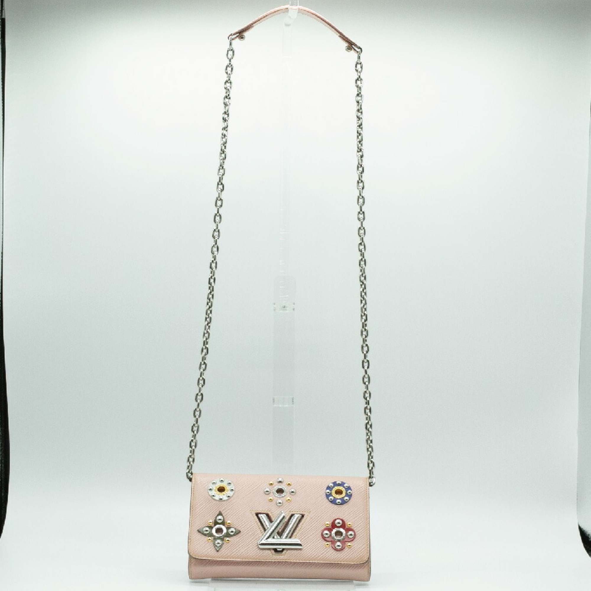 LOUIS VUITTON Shoulder Bag Twist Epi Leather Pink Silver Women's M54219 PD418