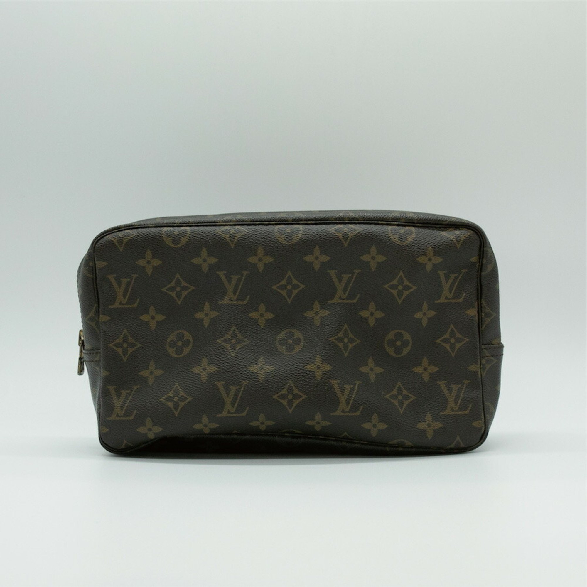 LOUIS VUITTON Clutch Bag Monogram Canvas Brown Women's PD407