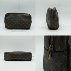 LOUIS VUITTON Clutch Bag Monogram Canvas Brown Women's PD407