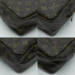 LOUIS VUITTON Clutch Bag Monogram Canvas Brown Women's PD407