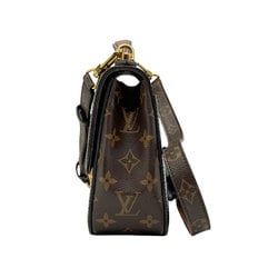 LOUIS VUITTON Handbag Shoulder Bag Cherrywood Patent Leather Monogram Canvas Black Brown Women's M51953 z2367