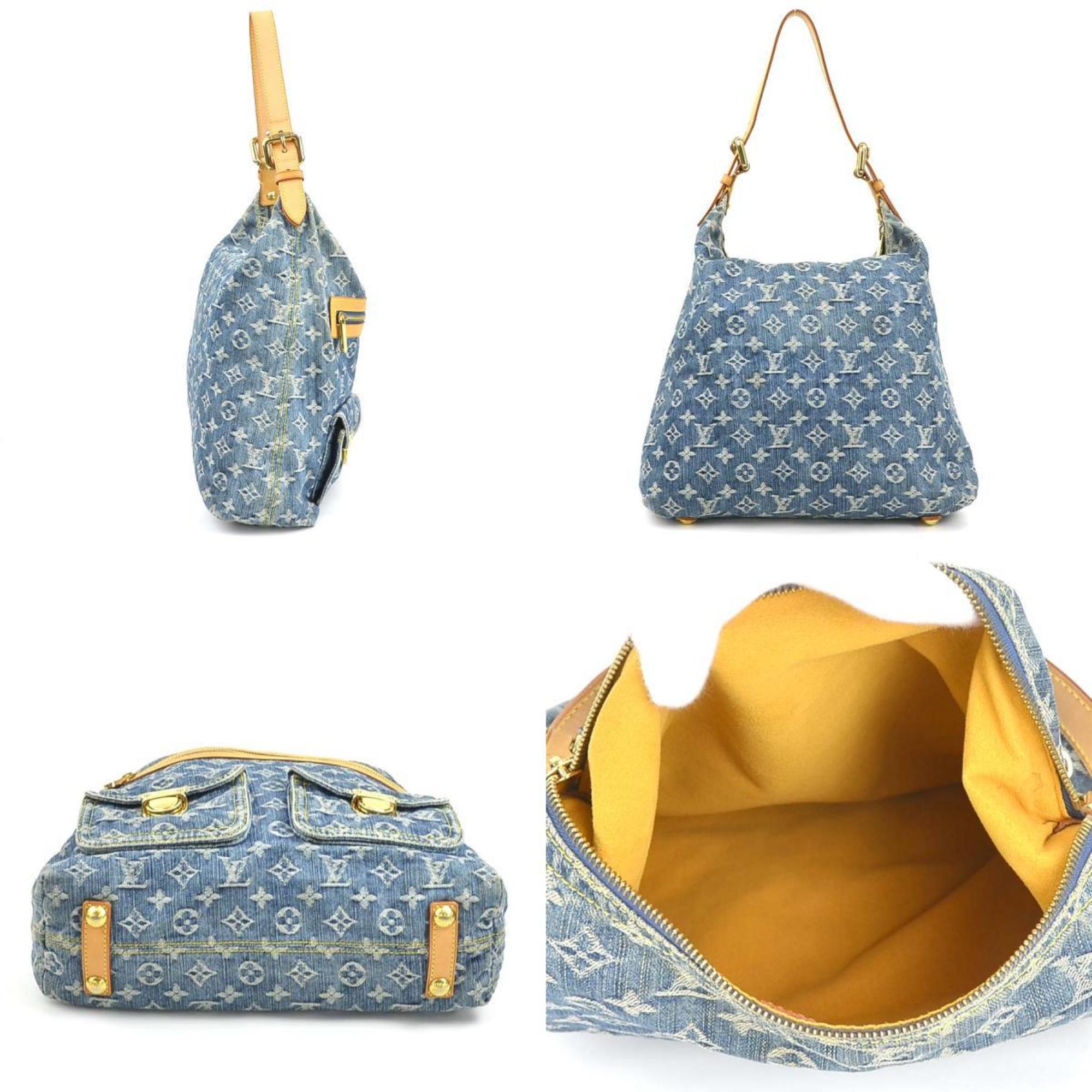 Louis Vuitton LOUIS VUITTON 2Way Bag Shoulder Monogram Denim Baggy GM Blue Men's Women's M95048 e59153i