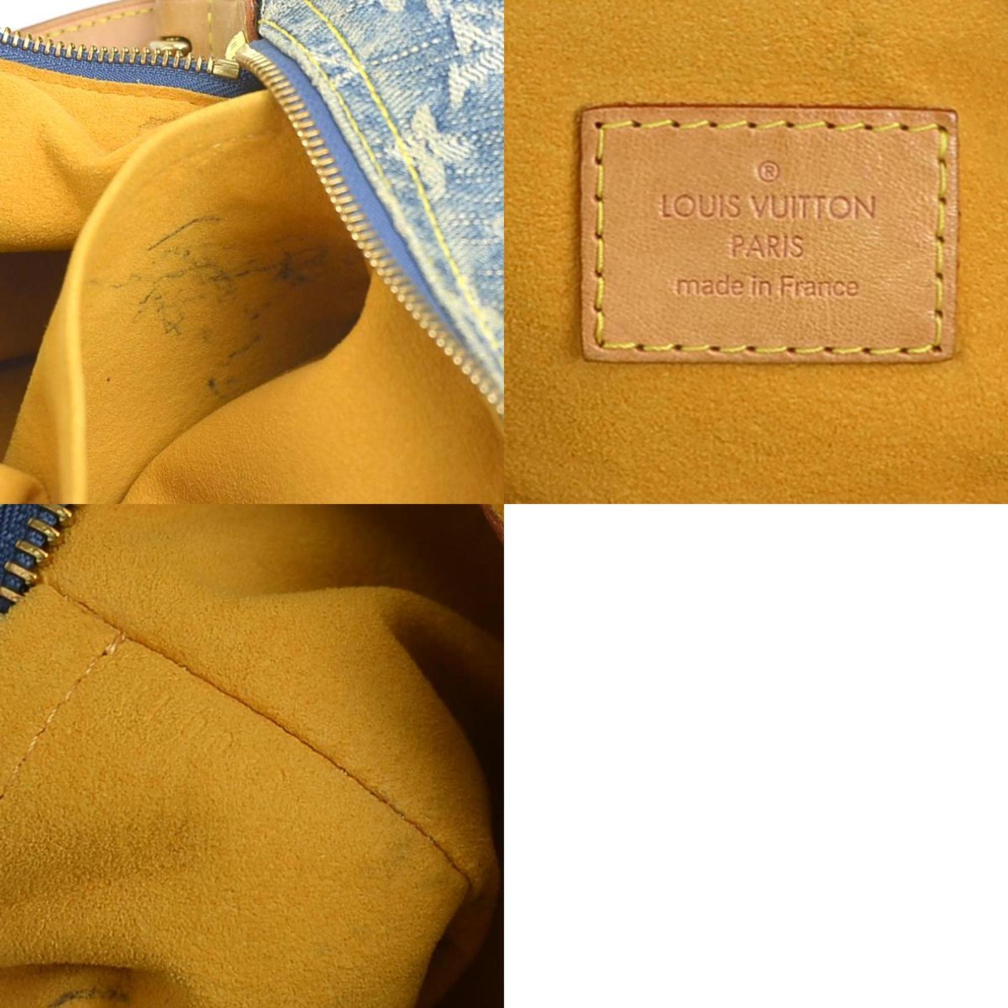 Louis Vuitton LOUIS VUITTON 2Way Bag Shoulder Monogram Denim Baggy GM Blue Men's Women's M95048 e59153i