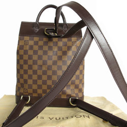 Louis Vuitton LOUIS VUITTON Backpack Damier Soho Canvas Brown Women's N51132 s0167a