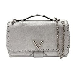 LOUIS VUITTON Handbag Shoulder Bag Valley Chain Leather Silver Women's M43201 z2351