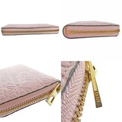 LOEWE Wallet/Coin Case Wallet Anagram Leather Light Pink Gold Women's s0276a