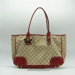 GUCCI Tote Bag GG Canvas Beige Gold Women's 163805 PD372