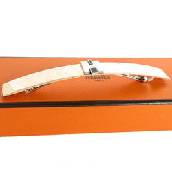 Hermes HERMES Barrette Metal Enamel Pink Gold Silver Black Women's s0157i