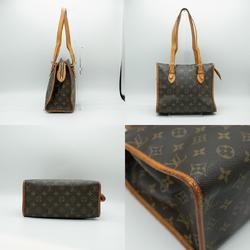 LOUIS VUITTON Shoulder Bag Monogram Popincourt Leather Brown Gold PD366