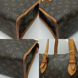 LOUIS VUITTON Shoulder Bag Monogram Popincourt Leather Brown Gold PD366