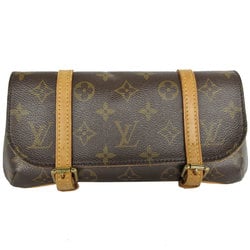 Louis Vuitton LOUIS VUITTON Waist Bag Monogram Pochette Marel Canvas Brown Gold Men's Women's M51159 s0265a