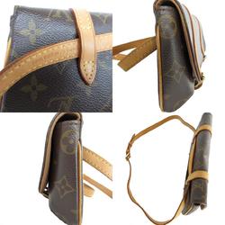 Louis Vuitton LOUIS VUITTON Waist Bag Monogram Pochette Marel Canvas Brown Gold Men's Women's M51159 s0265a