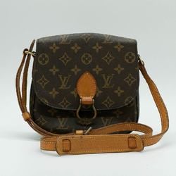 LOUIS VUITTON Shoulder Bag Monogram Saint-Cloud Leather Brown Gold Women's M51243 PD411