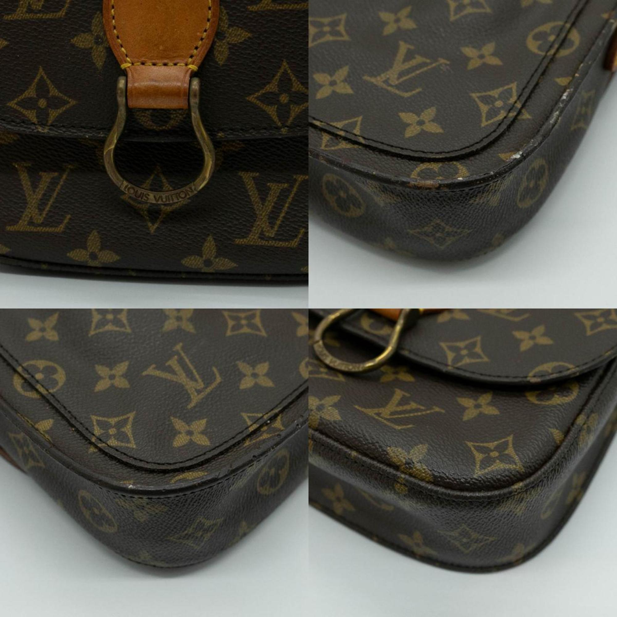 LOUIS VUITTON Shoulder Bag Monogram Saint-Cloud Leather Brown Gold Women's M51243 PD411