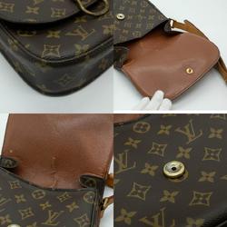 LOUIS VUITTON Shoulder Bag Monogram Saint-Cloud Leather Brown Gold Women's M51243 PD411