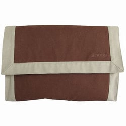 Hermes HERMES clutch bag, second cotton, brown, beige, men's, women's s0091a