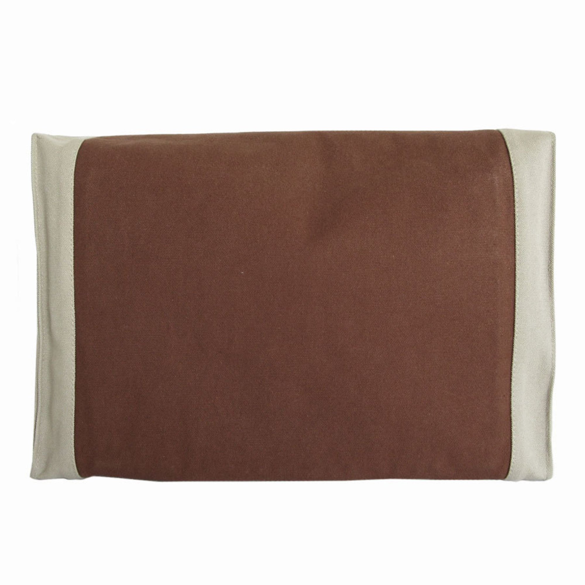 Hermes HERMES clutch bag, second cotton, brown, beige, men's, women's s0091a