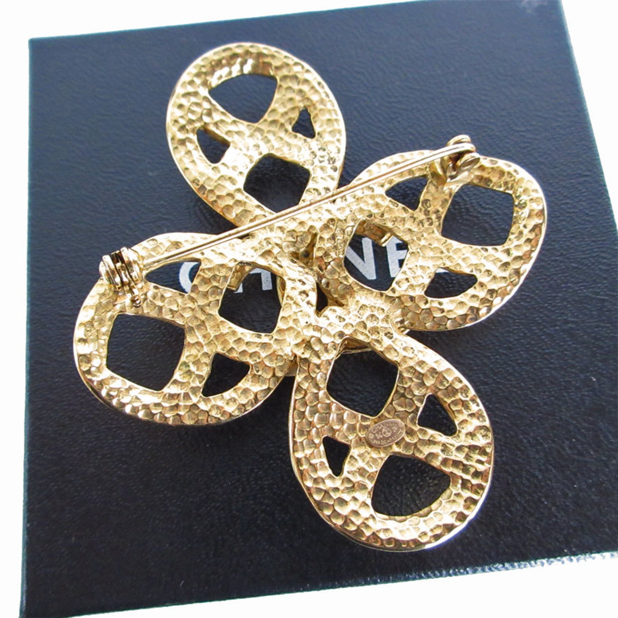 CHANEL Brooch Coco Mark Metal Gold Women's s0069i