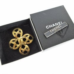 CHANEL Brooch Coco Mark Metal Gold Women's s0069i