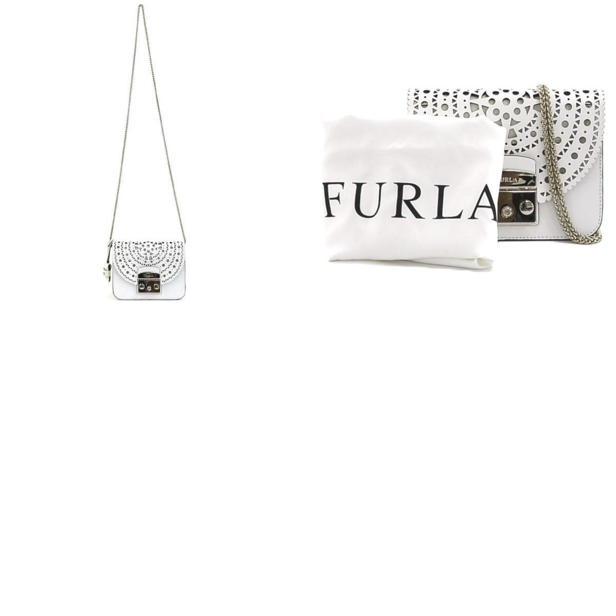 Furla Shoulder Bag Leather White Women's h30509g