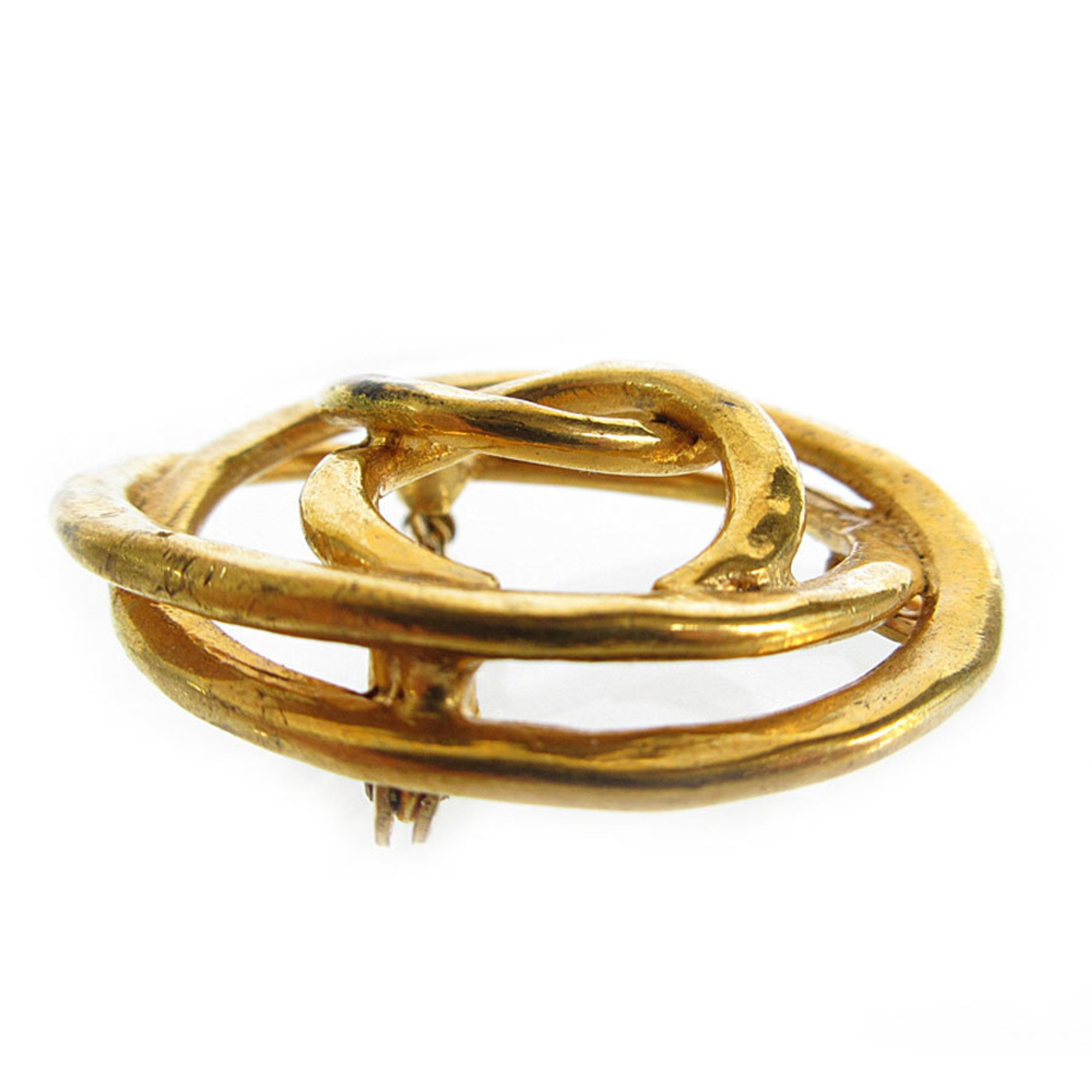 CHANEL Brooch Coco Mark Metal Gold Women's s0222i