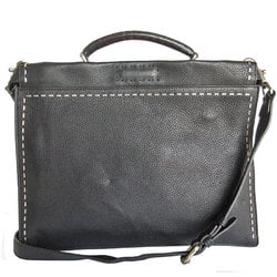 FENDI handbag shoulder bag Selleria Peekaboo Fit leather black silver men's s0196a