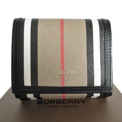 Burberry Bi-fold Wallet Beige Black Women's s0126g