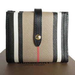 Burberry Bi-fold Wallet Beige Black Women's s0126g