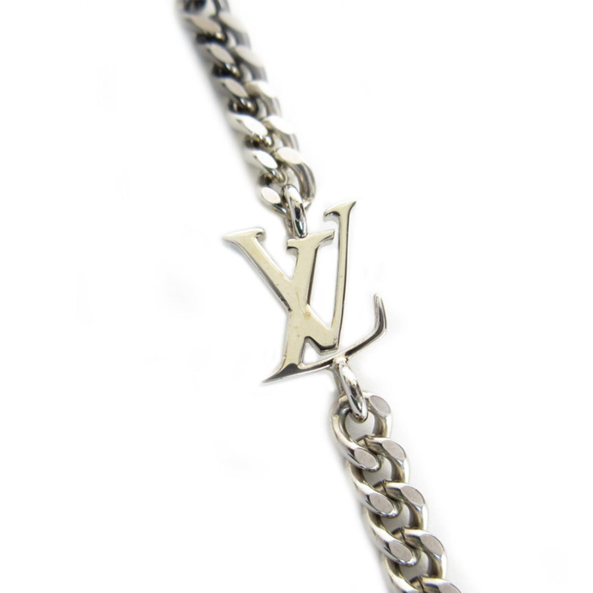 LOUIS VUITTON Bracelet LV Instinct Metal Silver Black Men's Women's M00508 s0164g