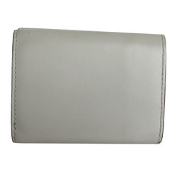 FENDI Tri-fold wallet Compact Leather Light gray Women's s0154f