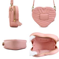 Louis Vuitton LOUIS VUITTON Shoulder Bag New Wave Heart Leather Rose Pomette Women's M53205 99968i