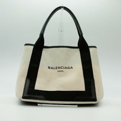 BALENCIAGA Handbag Cabas Beige Silver Women's PD423